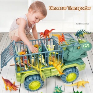 Large Dinosaur Transporter Set Car Toy