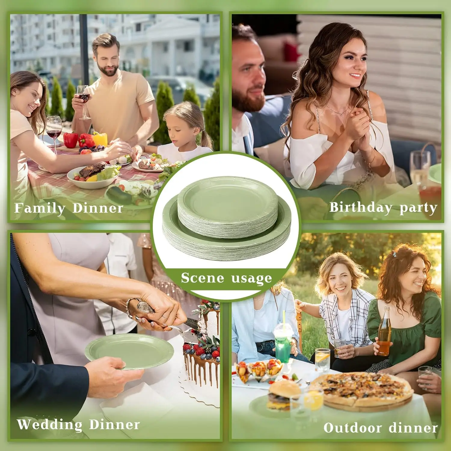 Sage-Green-Disposable-Tableware-for-50-Guests-Sage-Green-Party-Tableware-Supplies-Paper-Plate-for-Bridal-2
