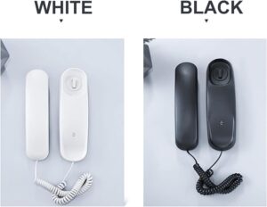 for Home, Durable landline Phone with Large Buttons for Seniors, Versatile Mini Phone for The Home, Office, and More(White)