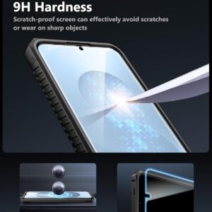 Galaxy S25 Wallet Case, Built-in Card Holder (3-5 Cards) & Slide Camera Cover & RFID Blocking, Military Grade Protection, Rugged Shockproof Phone Case for Galaxy S25 6.2", Blue